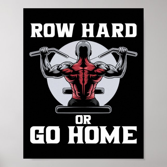 Lat Pulldown träning Bodybuilding Fitness Workout Poster (Framsidan)