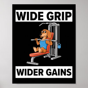Lat Pulldown träning Bodybuilding Fitness Workout Poster