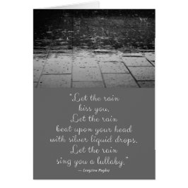 Låt Rain Langston Hughes-kortet Hälsningskort