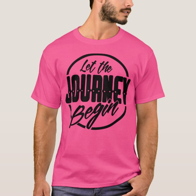 Låt resan börja t shirt (Framsida)