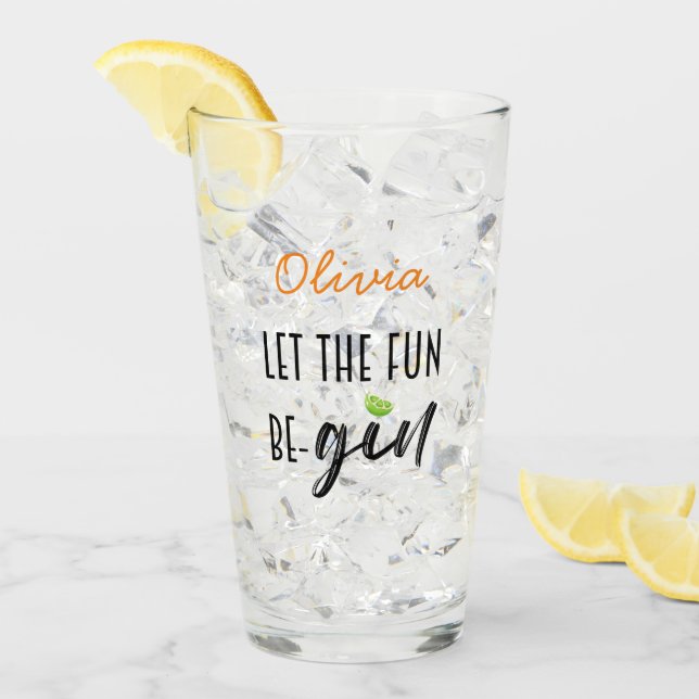 Låt roligten vara personlig glas (Framsida Ice)