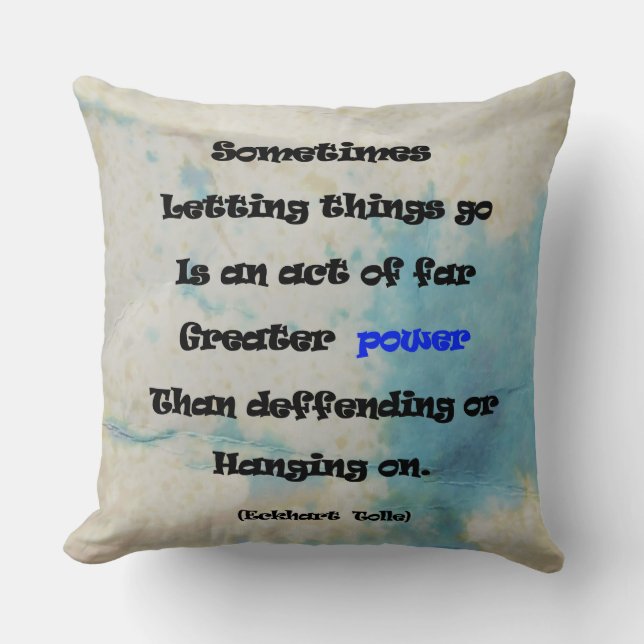 Låt saker passera kudde (Framsida)