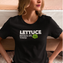 Låt Sallad Lösa Detta! Rolig Vegan T Shirt