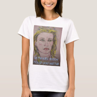 Låt Salty luft spränga genom blötens hår T-shirt