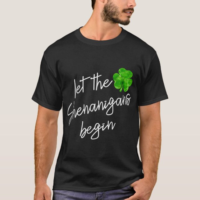 Låt shenaniganerna börja med patricks lustiga scha t shirt (Framsida)
