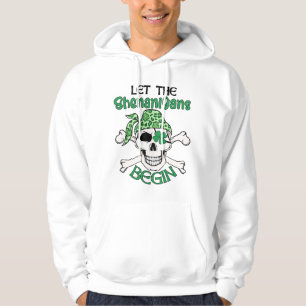 Låt shenaniganerna börja Sankt Patrick dag Hoodie