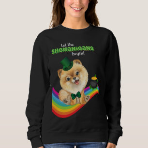 Låt shenaniganerna börja sankt Patrick-Day Hund Lu T Shirt