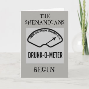 ***LÅT SHENANIGANERNA BÖRJA *** ST. PATRICK'S DAY KORT