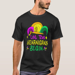 Låt Shenanigans BeginMardi Gras Parad Festiva T Shirt