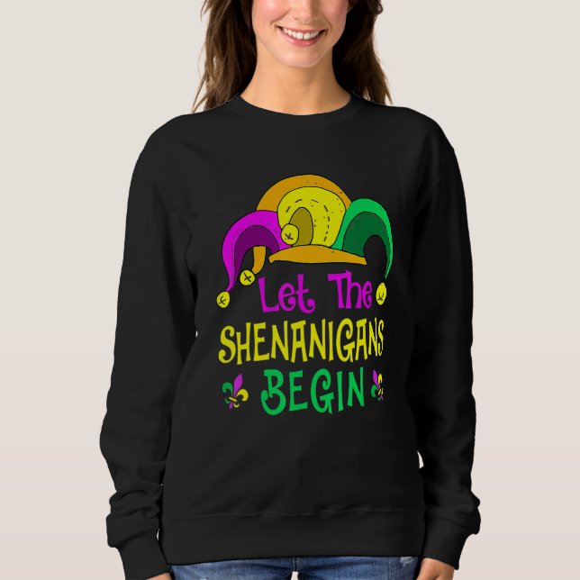 Låt Shenanigans BeginMardi Gras Parad Festiva T Shirt (Framsida)