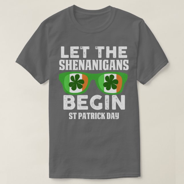 Låt shenanigans börja1 t shirt (Design framsida)