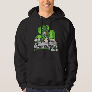 Låt shenanigans börja! DJ Saint patrick Humor Hoodie