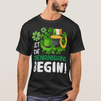 Låt shenanigans börja - lustig St patrick's day T Shirt