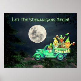 Låt shenanigans börja med irländska Gnomes Full Mo Poster