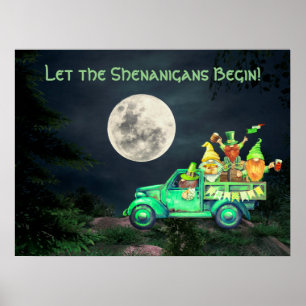 Låt shenanigans börja med irländska Gnomes Full Mo Poster
