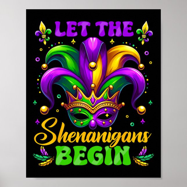 Låt shenanigans börja med Mardi Gras 3 Poster (Framsidan)