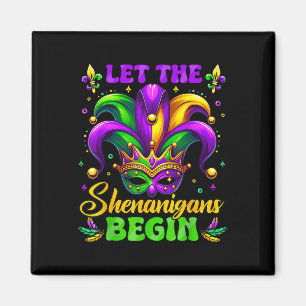 Låt shenanigans börja med Mardi Gras 4 Magnet