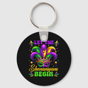 Låt shenanigans börja med Mardi Gras 4 Nyckelring