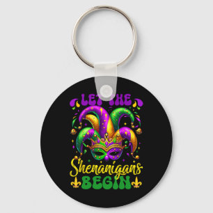 Låt shenanigans börja med Mardi Gras 5 Nyckelring