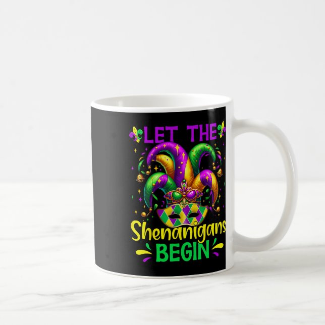 Låt Shenanigans börja med Mardi Gras Kaffemugg (Höger)