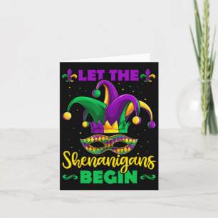 Låt shenanigans börja med Mardi Gras Kids Manar Wo Kort
