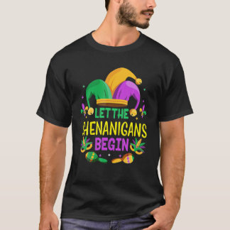 Låt shenanigans börja med Mardi Gras Kids Manar Wo T Shirt