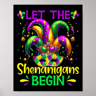 Låt Shenanigans börja med Mardi Gras Poster