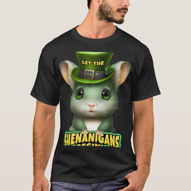 Låt Shenanigans börja med St Patrick s Chinchilla T Shirt (Framsida)