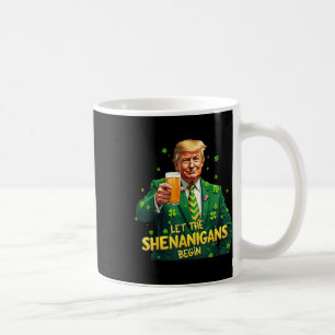Låt Shenanigans börja nuny Trump St Patrick Kaffemugg