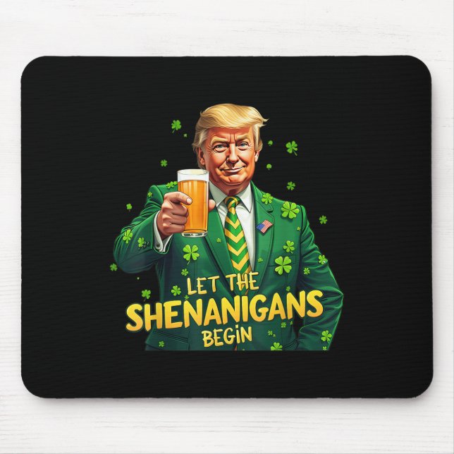 Låt Shenanigans börja nuny Trump St Patrick Musmatta (Framsidan)