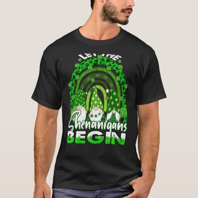 Låt shenanigans börja om från nome Rainbow St Patr T Shirt (Framsida)