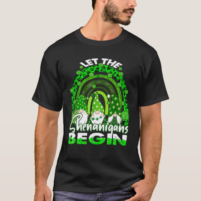 Låt shenanigans börja om från nome Rainbow St Patr T Shirt (Framsida)