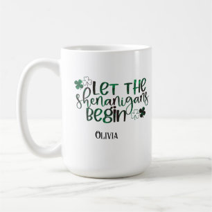 Låt Shenanigans börja Sankt Patrick dag Kaffemugg