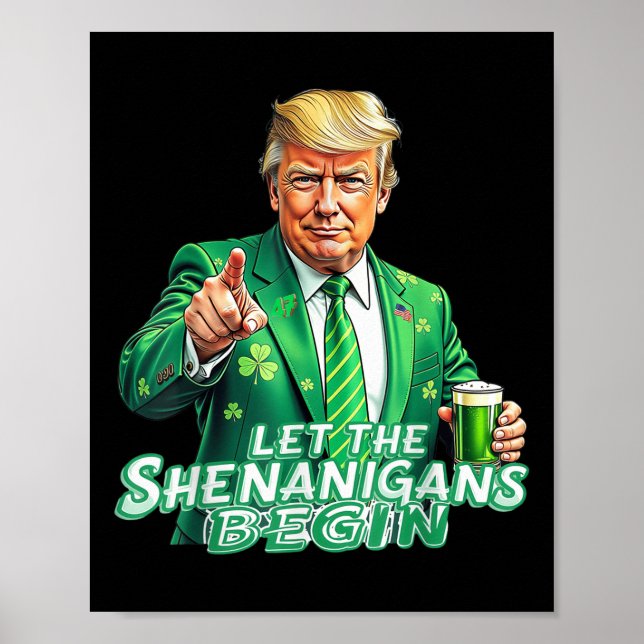 Låt shenanigans börja slå in på Sankt Pattys-dagen Poster (Framsidan)