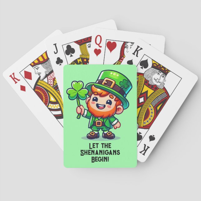 Låt Shenanigans börja, St. Patrick's Day Casinokort (Baksidan)
