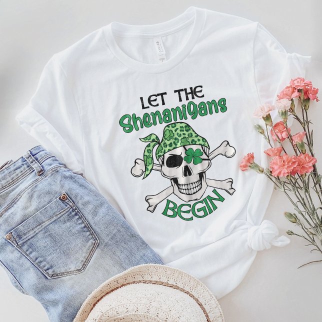 Låt Shenanigans börja, St.Patricks Day T Shirt (Skapare uppladdad)