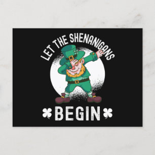 Låt shenanigans börja - St patricks day Vykort