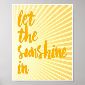 Låt solljus i Orange Poster