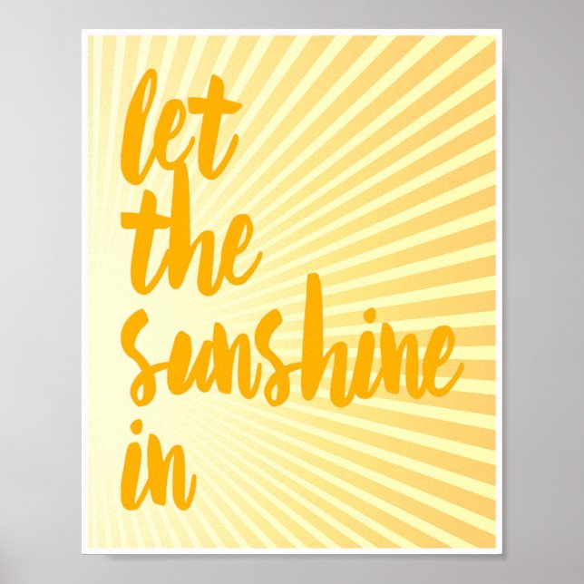 Låt solljus i Orange Poster (Framsidan)