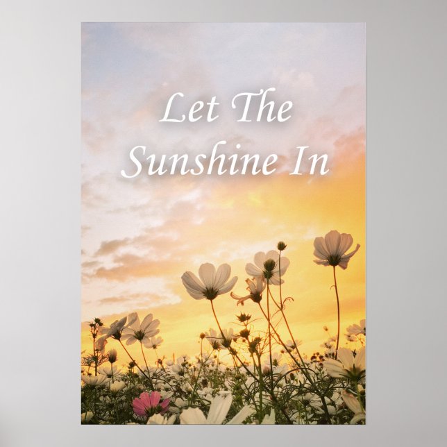 Låt solskenet in. Inspirerande Poster (Framsidan)