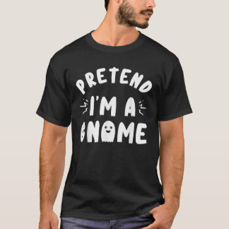 Låt som jag är en Tomte Halloween Rolig Lat Kostym T Shirt