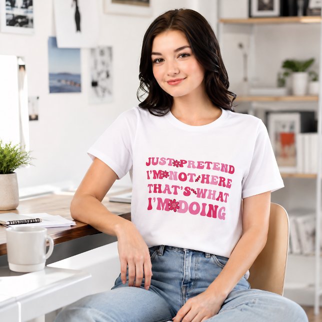 Låt som jag inte är här Roligt introvert T Shirt (Skapare uppladdad)