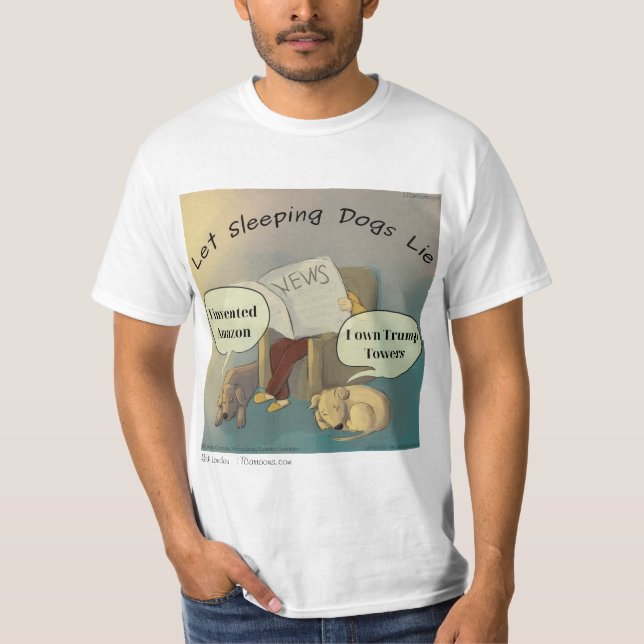 Låt sovande hundar ligga T-shirt av Rick London (Framsida)