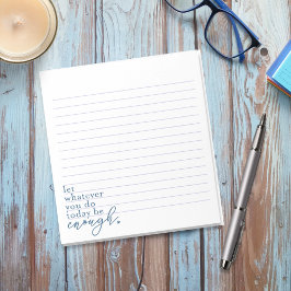 "Låt Spelar ingen roll att du gör tillräckligt i d Anteckningsblock