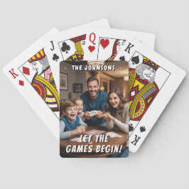 Låt spelen börja! Foto för personlig Anpassningsba Casinokort