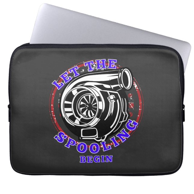 Låt Spoolingen Börja Turbo Racing Laptop Fodral (Framsidan)