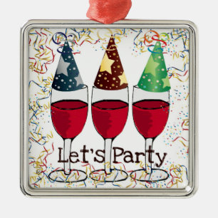 LÅT TRYCKET FÖR HATTAR FÖR PARTYET FÖR JULGRANSPRYDNAD METALL