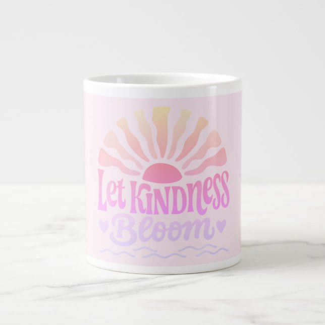 Låt vänlighet blomstra.  jumbo mugg (Framsidan)