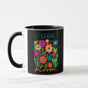 Låt vänlighet blomstra. kaffemug mugg