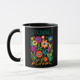 Låt vänlighet blomstra. kaffemugg